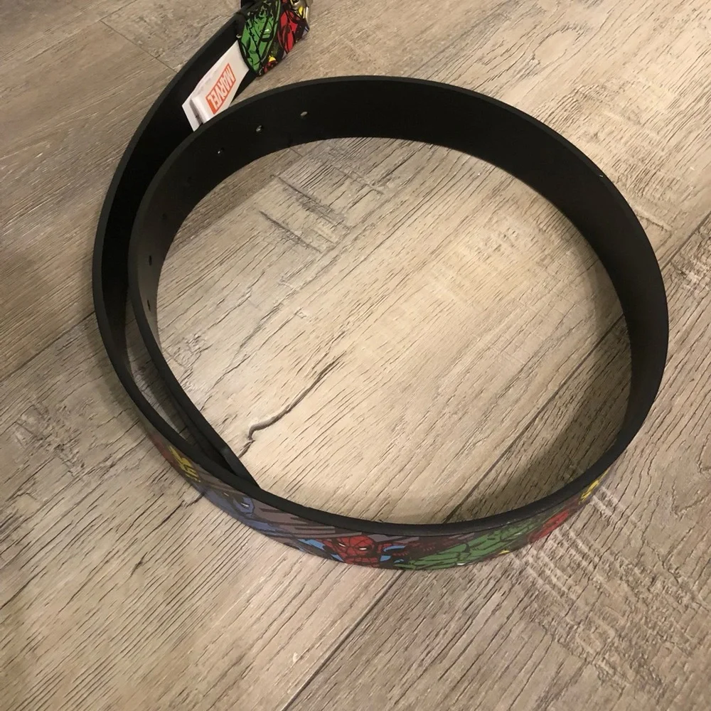 Marvel Red and Black Super heroes Belt with tags
